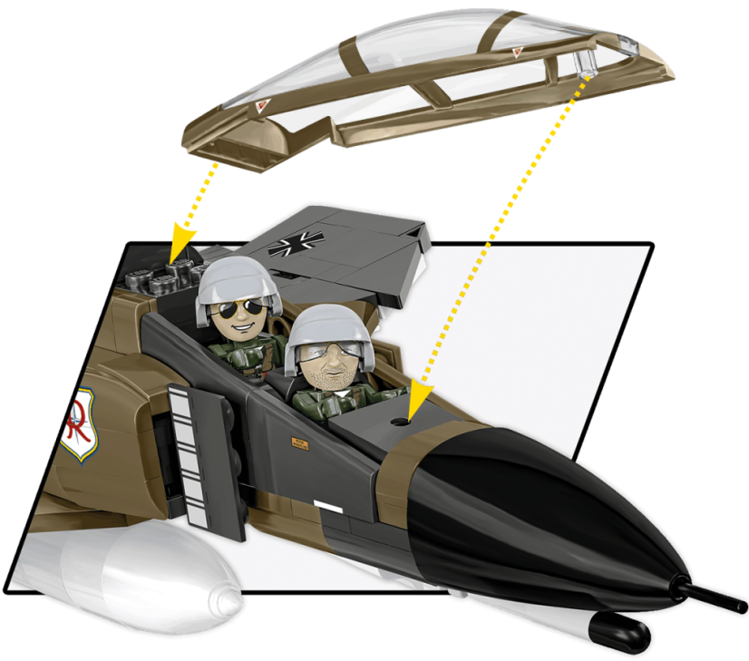 F-4F Phantom II - Luftwaffe - Plastová stavebnice COBI