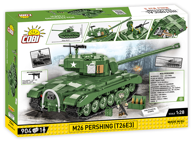 M26 Pershing T26E3 WWII - Plastová stavebnice COBI