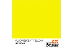 Akrylová farba AK Interactive AK11049 Fluorescent Yellow (fluorescenčná žltá, 17 ml)