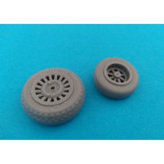 B-25 J Mitchell - plastové kolesá