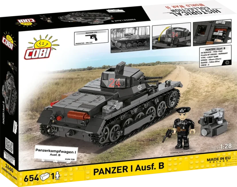 Panzer I Ausf B WWII - Plastová stavebnice COBI