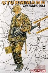 Figúrka Sturmmanna (Ardeny 1944)