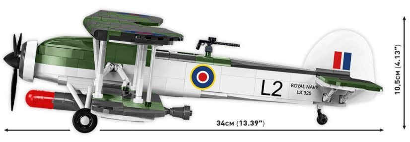 FAIREY SWORDFISH WWII - Plastová stavebnice COBI