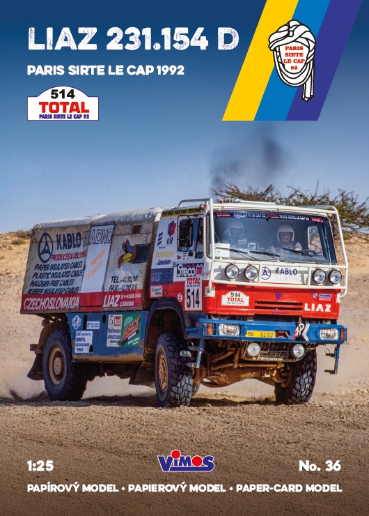 LIAZ 231.154 D - Paris – Sirte – Le Cap 1992 - 1:25