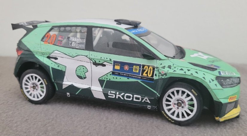 Závodní vůz Škoda Fabia RS Rally2 - A. Mikkelsen