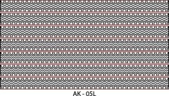 AK modely 05, 11 - Laserové doplnky - dezény, detaily - biela mriežka