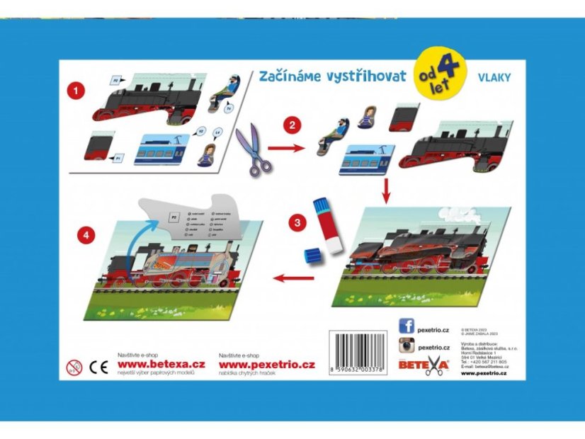 Začínáme vystřihovat - Vlaky