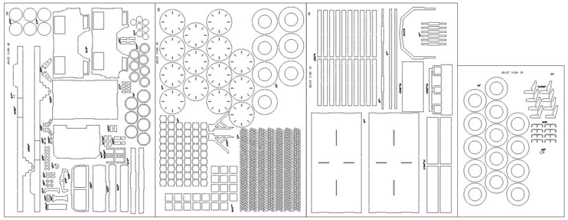 Jelcz 442.32 BARTEK - Laserové doplňky - kostra, díly kol, detaily, dezény