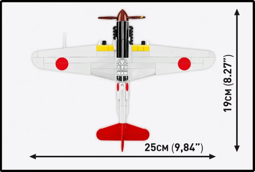 Kawasaki Ki-61 Hien WWII - Plastiková stavebnica COBI