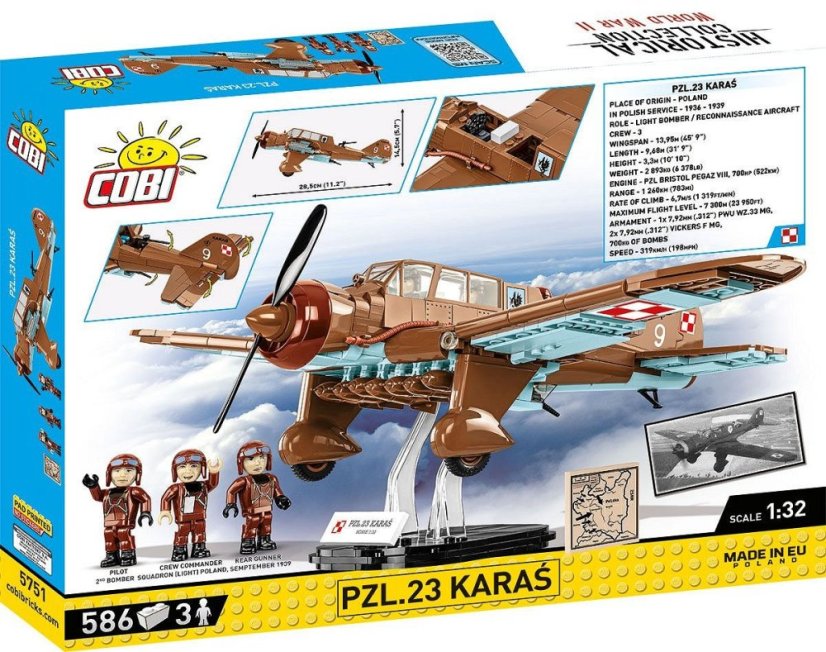 PZL.23 Karas - Plastová stavebnice COBI