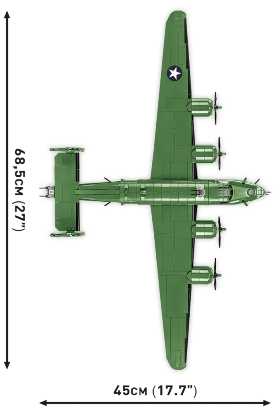Consolidated B-24 D LIBERATOR WWII - Plastová stavebnice COBI