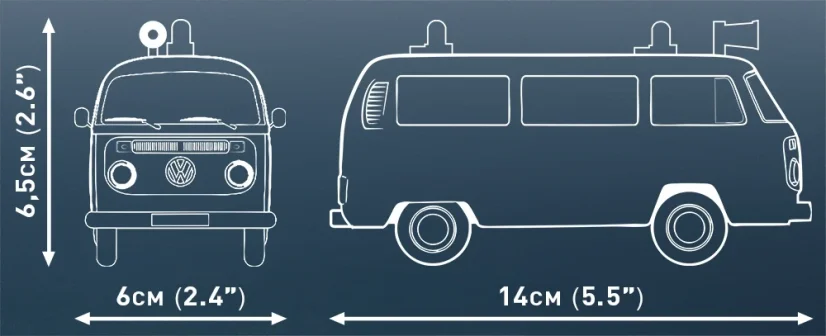 Volkswagen T2a Hasiči - Plastová stavebnice COBI