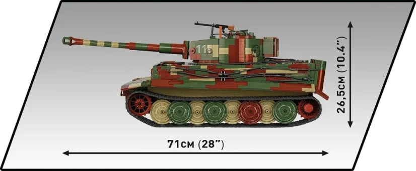 PzKpfw VI Ausf. E- Executive Edition 1:12 - Plastová stavebnice COBI