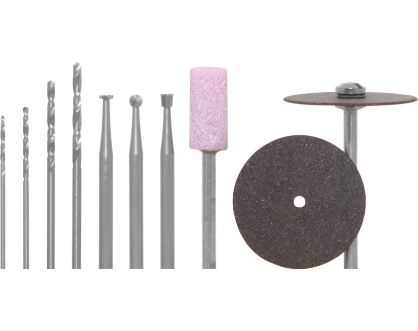 Sada příslušenství pro hobby vrtačku 10ks