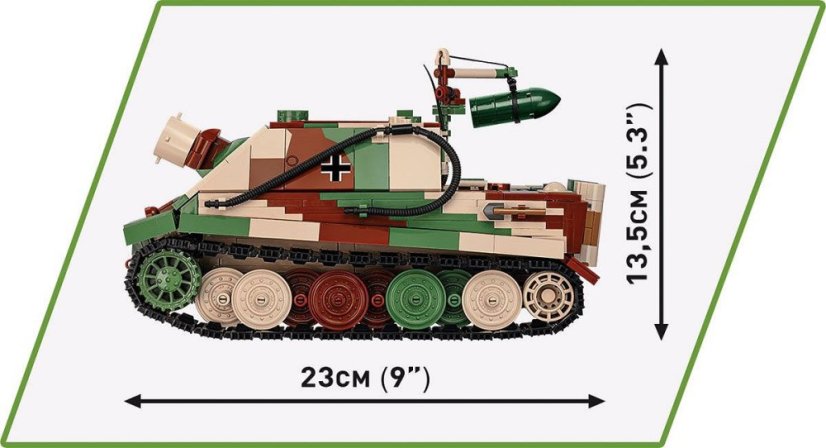 38 cm Sturmmörser Sturmtiger - Plastová stavebnica COBI
