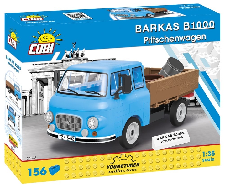 Barkas B1000 valník - Plastová stavebnice COBI