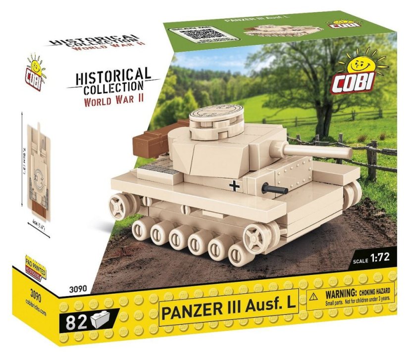 Mini Tanky - Panzer III Ausf L WW II - Plastová stavebnice COBI