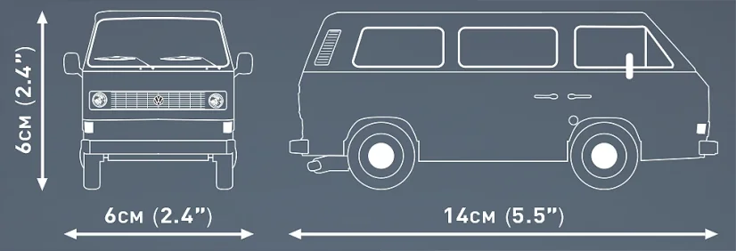 Volkswagen T3 – zimné dobrodružstvo - Plastová stavebnica COBI