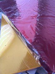 Glazing foil - red 0.2 mm