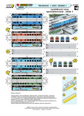 Rychlíkové vozy specializované - sada