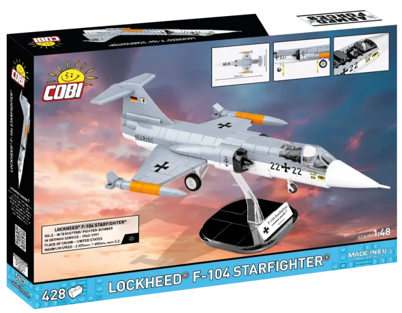 Lockheed F-104 Starfighter - Plastová stavebnice COBI