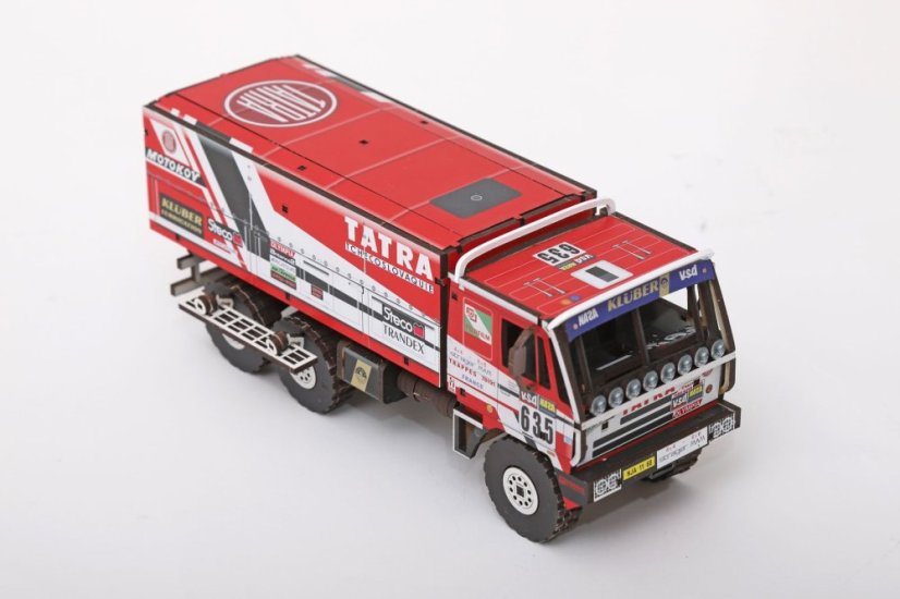 Tatra 815 6x6 Dakar 1986 - č.635 - Kahánek, Gumulec, Kalina - dřevěná stavebnice