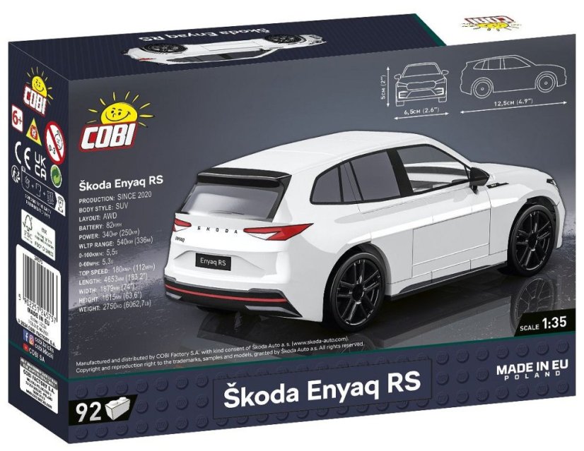 Škoda Enyaq RS - Plastová stavebnice COBI