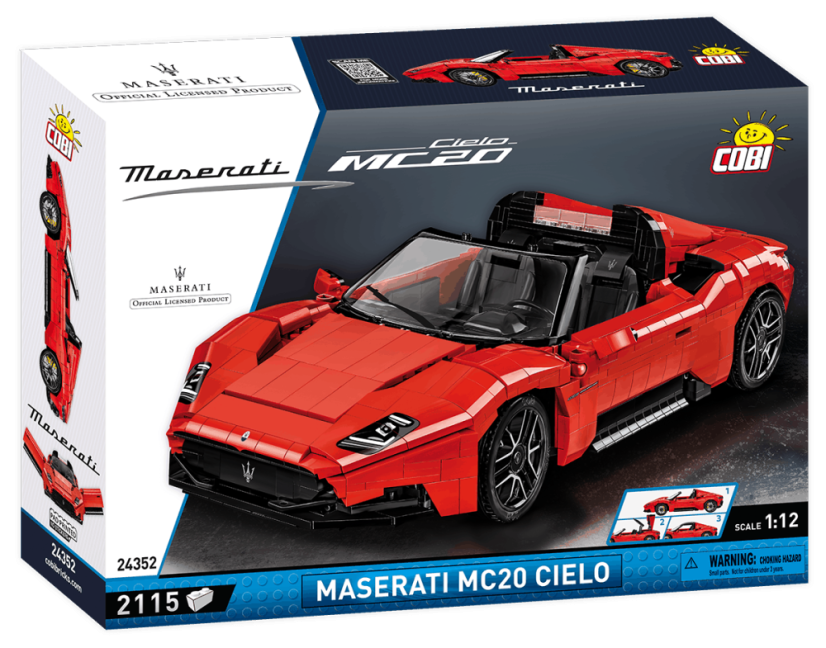 Maserati MC20 CIELO, 1:12 - Plastová stavebnice COBI