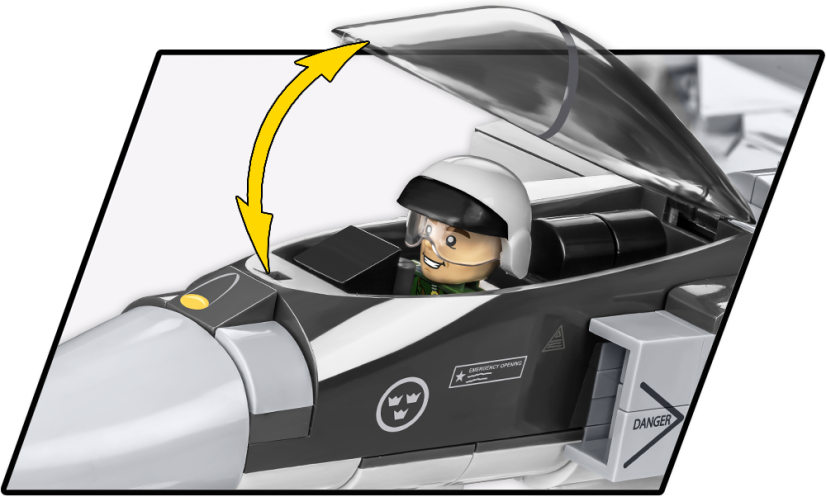 SAAB JAS 39 Gripen E - Plastová stavebnica COBI