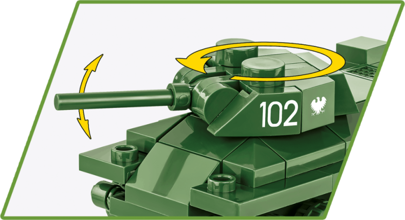 Mini Tanky - T34/76 WW II - Plastová stavebnice COBI
