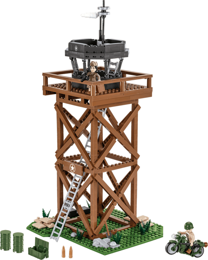 Americká letecká dohľadová veža - Plastová stavebnica COBI