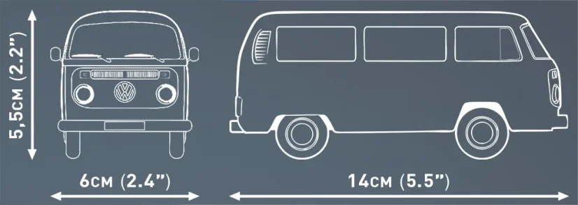 Volkswagen T2a - bus - Plastová stavebnice COBI