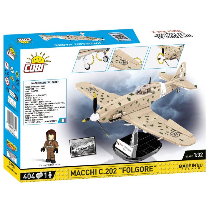 Macchi MC.202 Folgore - Plastová stavebnice COBI