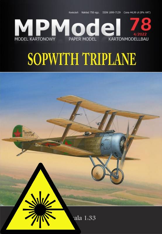 Sopwith Triplane - plastová kola