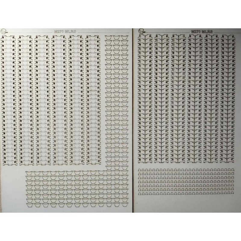 MLRS M270 - Laserové doplňky - pásy, kostra