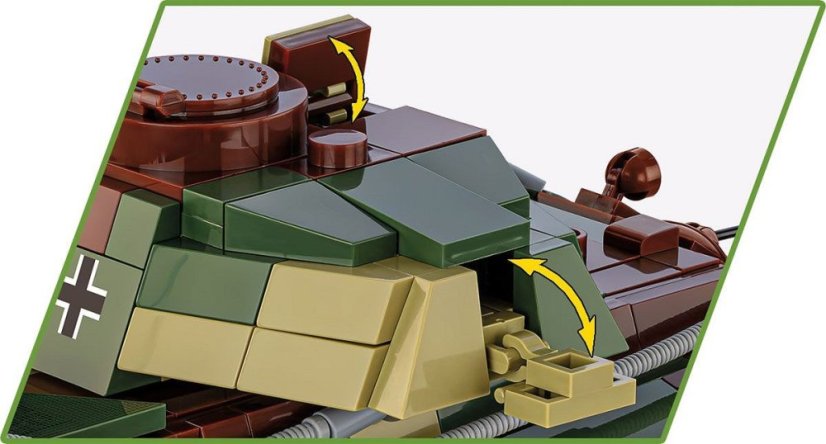 Německý tank Panzer VI Ausf. B Konigstiger - Plastová stavebnice COBI