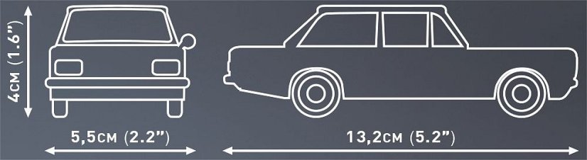 Opel Rekord C - 1900L - Plastová stavebnice COBI