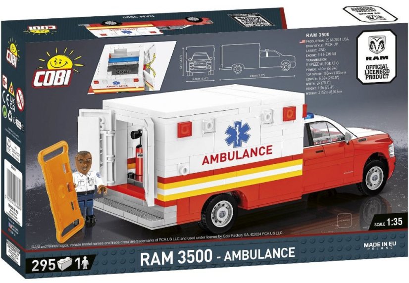 RAM 3500 Ambulance - Plastová stavebnice COBI