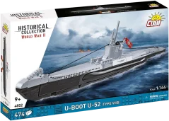 Ponorka U-52 (typ VIIB) WWII - Plastiková stavebnica COBI