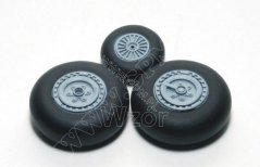 Sukhoi Su-25 - plastic wheels