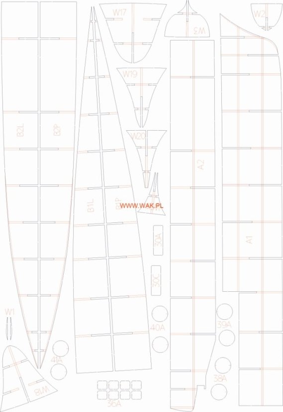 ORP Wicher 1939 - Laserové doplňky - kostra