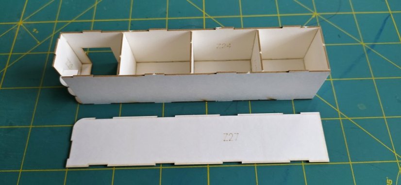 Parní lokomotiva řady 310.0 ČSD - Laserové doplňky - kostra, detaily