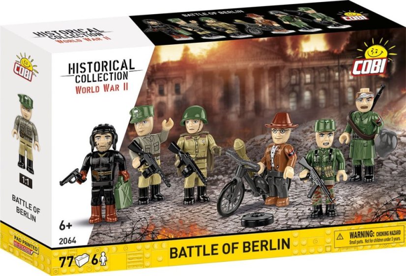 6 figurek: Bitva o Berlín 1945 - Plastová stavebnice COBI