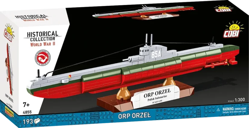 Poľská ponorka ORP Orzel WWII - Plastová stavebnica COBI