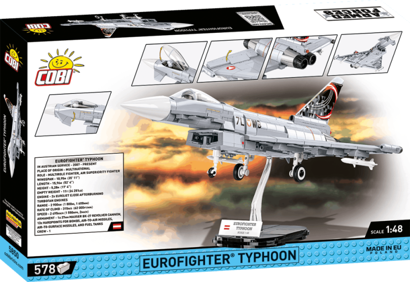 Eurofighter Typhoon Austria - Plastová stavebnice COBI