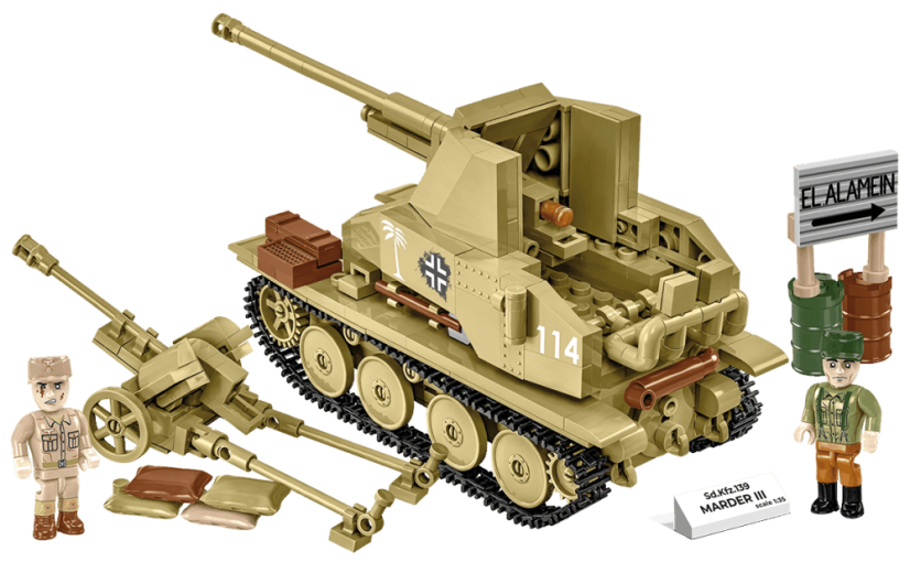 Sd.Kfz. 139 MARDER III WW II - Plastová stavebnice COBI