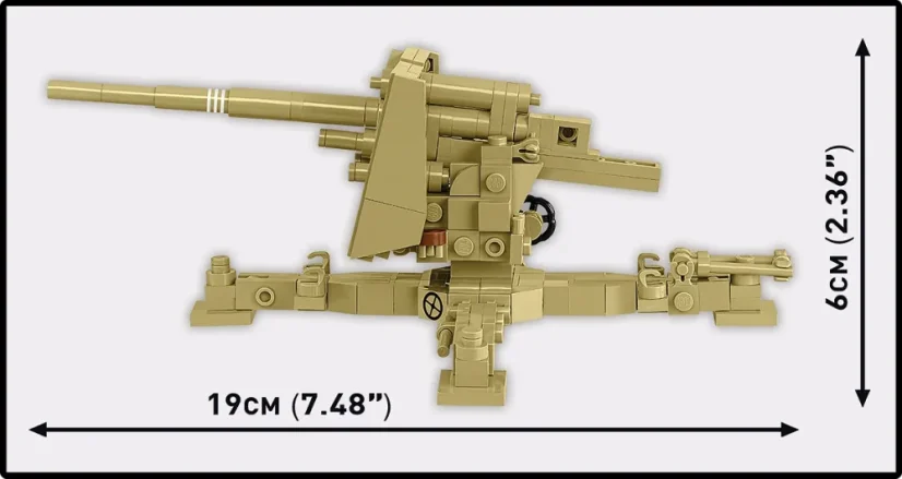 Sd. Kfz. 8 ťahajúci 8,8 cm Flak 36 - Plastová stavebnica COBI