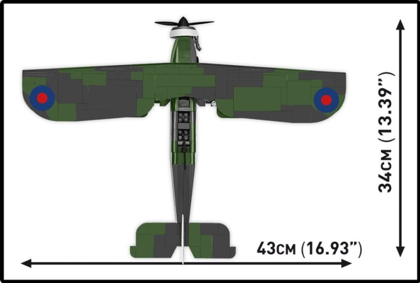 FAIREY SWORDFISH WWII - Plastová stavebnice COBI