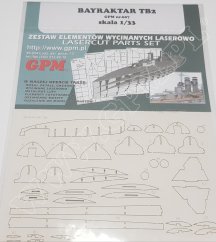 Bayraktar TB2 - Laserové doplňky - kostra