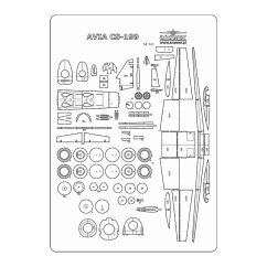 Avia CS-199 - Laserové doplňky - kostra, detaily